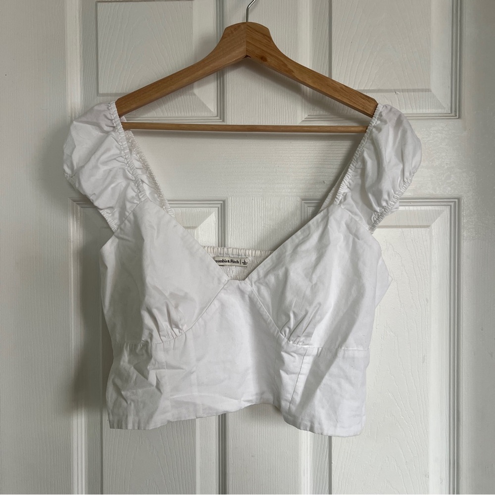Cute white peasant top from Abercrombie